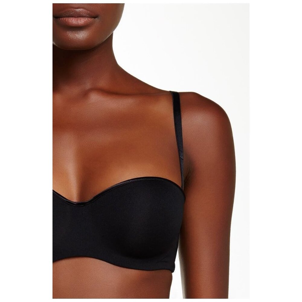 🆕NATORI Reflex Push-Up Strapless Convertible Bra 34C Black #774495 - Picture 3 of 11